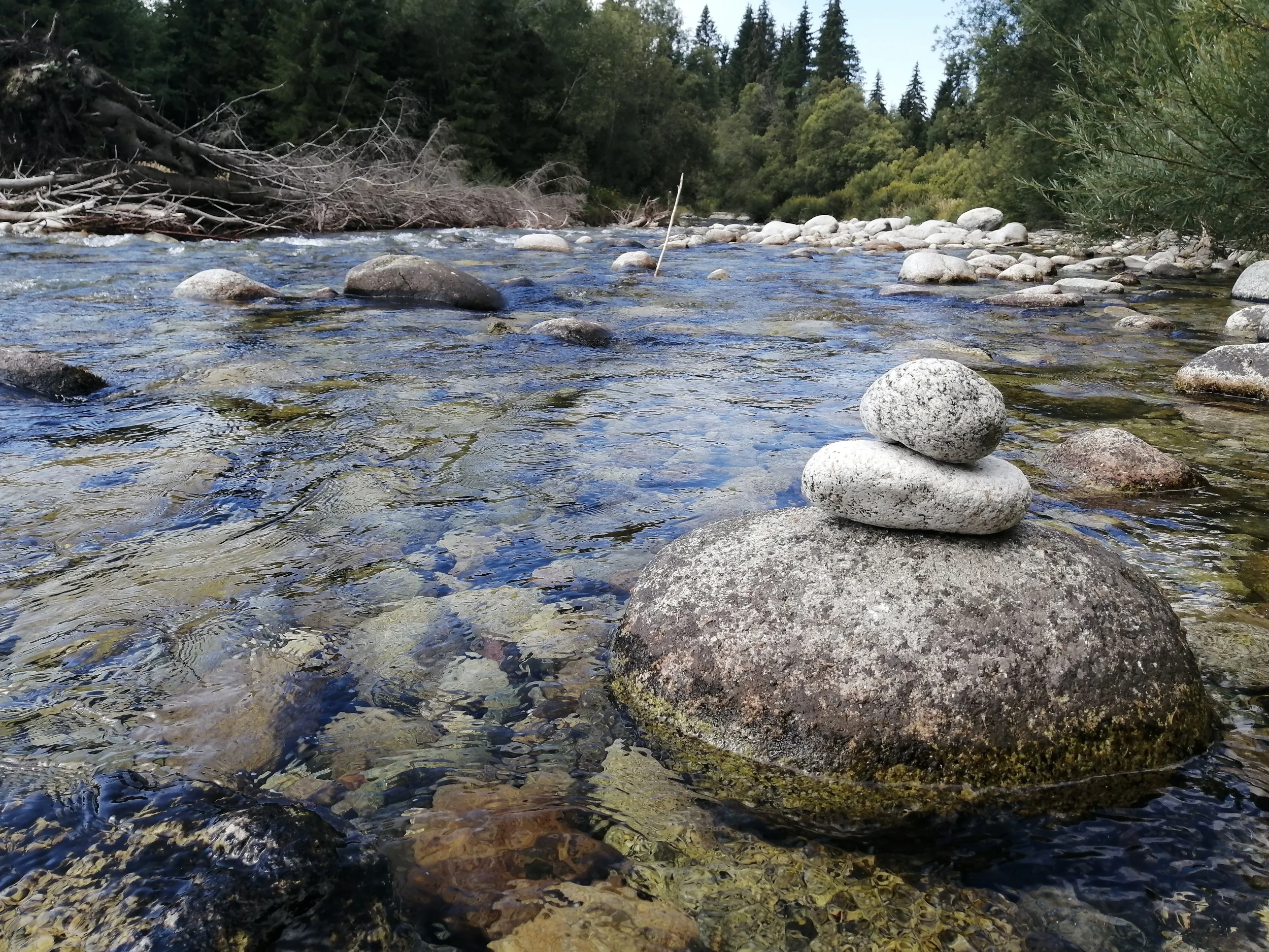 kameny na řece